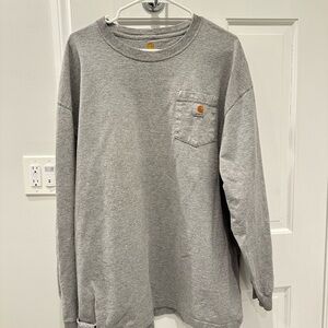 Carhartt Men's Heather Gray Long Sleeve Tee